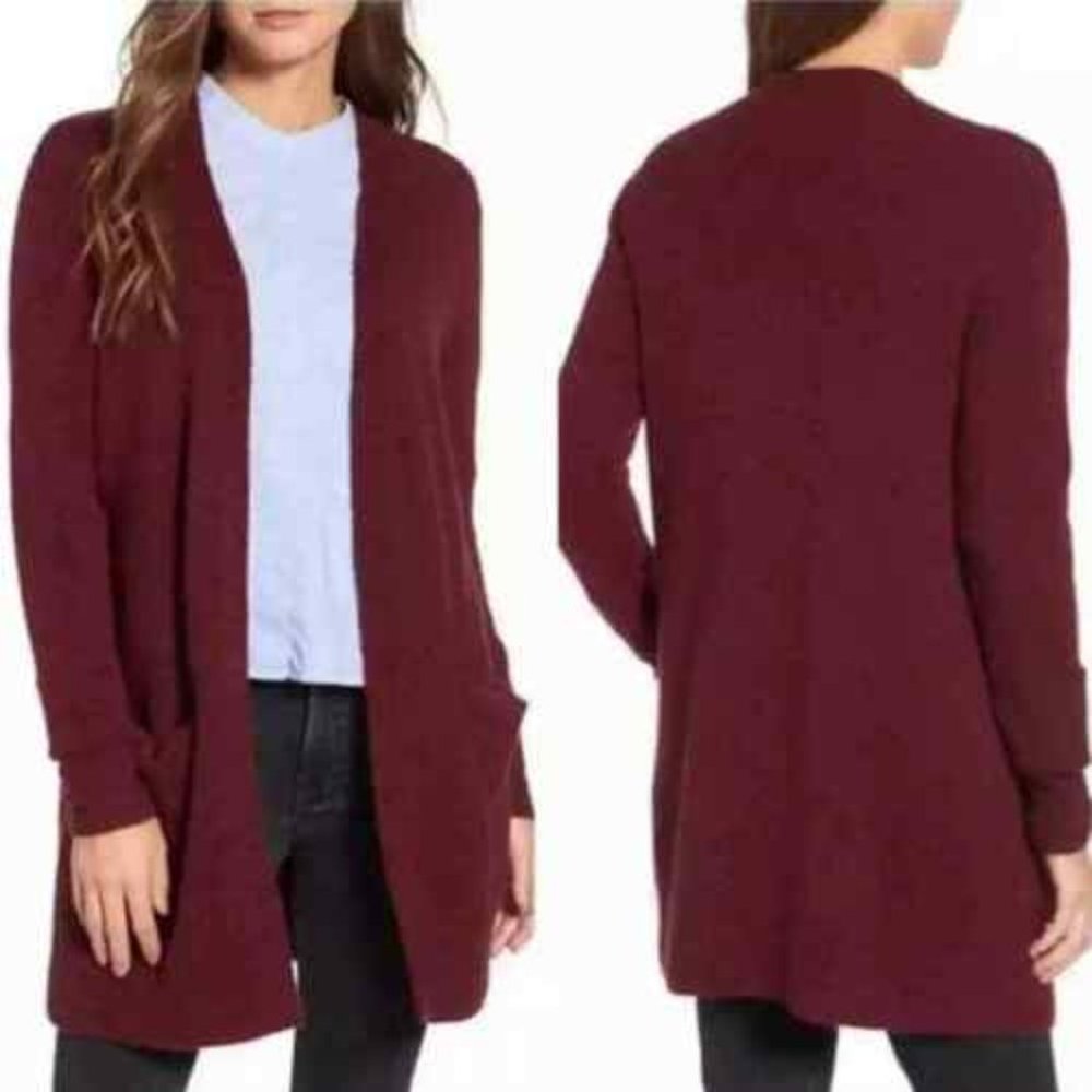 Madewell Ryder Cardigan - Heather Malbec